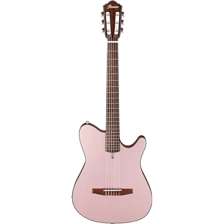 Ibanez FRH10N-RGF, Konzertgitarre mit Solid Sitka Fichte Decke, Sapele Boden und Zargen, Rose Gold Metallic Flat, Satin Polyurethane – Bild 1