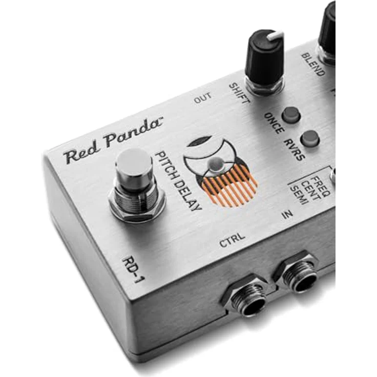Red Panda RD-1 Pitch Delay, Effektpedal mit ±500 Hz Frequenzverschiebung, 1200 ms Delay-Zeit, Metallgehäuse – Bild 6