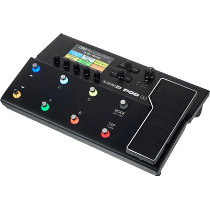 Line6 Pod GO, Gitarren-Multieffektpedal mit über 300 Effekten, Loop-Funktion und integriertem Expressionspedal, ultraportabel