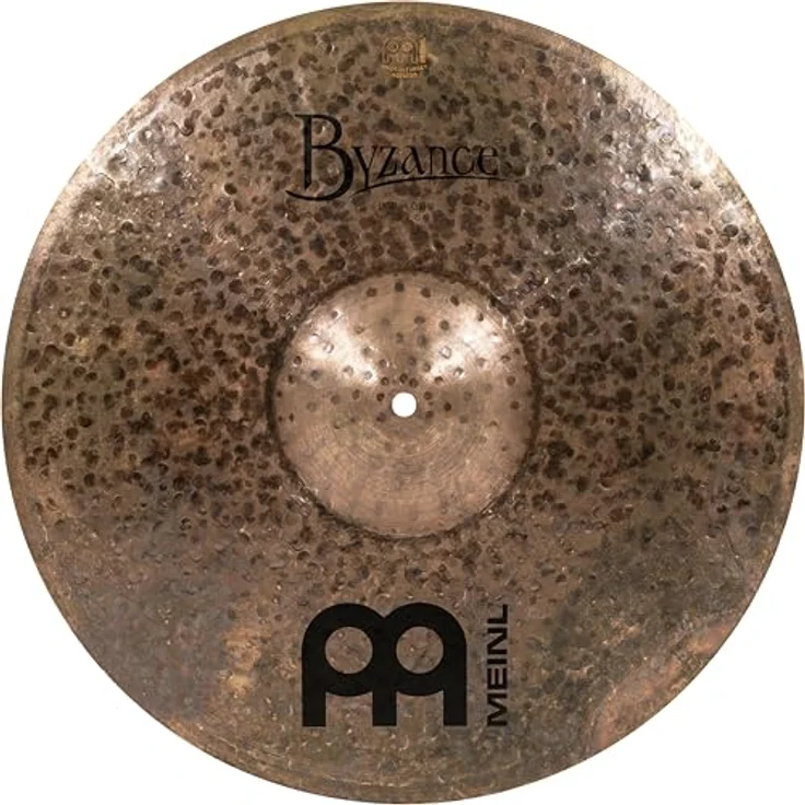 Meinl Cymbals Byzance Dark Crash 18 Zoll (45,72 cm), handgehämmert aus B20 Bronze, dunkles Finish, energischer, dunkler Attack – Bild 1