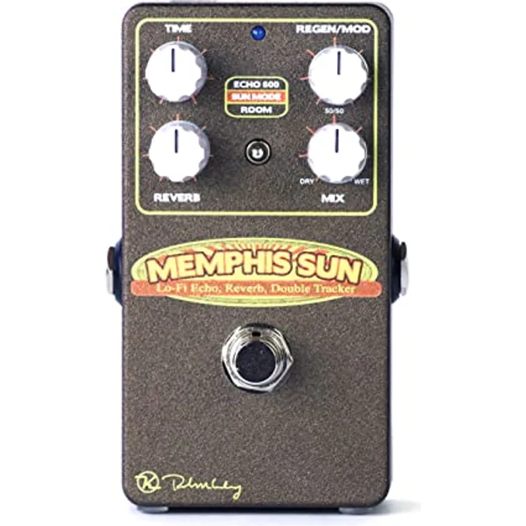 Keeley Memphis Sun Echo & Reverb, Delay-Pedal mit Lo-Fi Slapback Echo, Raumhall und Double Tracker