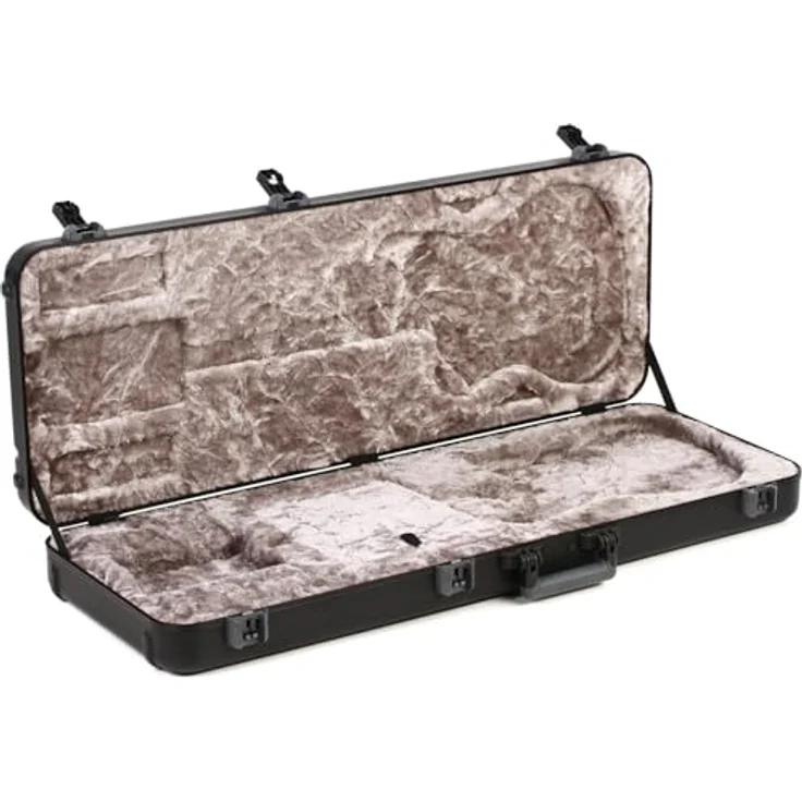 Fender Deluxe Molded Jag/Jazzm Case, Gitarrenkoffer aus ATA Polyethylen mit TSA Verriegelung und hochwertigem Polyester Plüsch – Bild 1