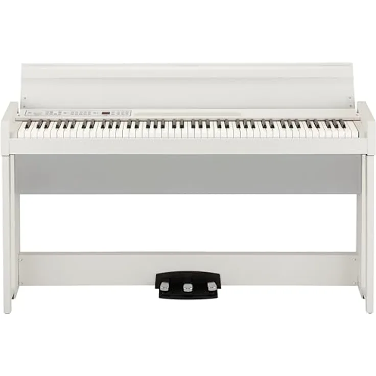 Korg C1 WH Digital Piano, 88 Tasten RH3 Tastatur, 30 Sounds, 120-stimmig polyphon, weiß matt