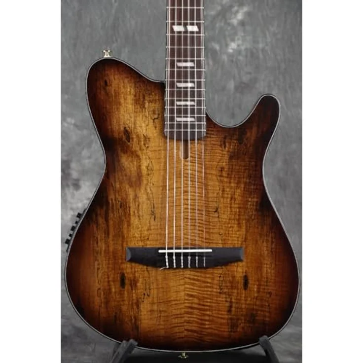 Ibanez FRH20SMN-TCL Konzertgitarre, 6-saitig, Sapele/Boden, Spalted Maple/Decke, Tobacco Burst Low Gloss, mit Ibanez AEQ210T Preamp und eingebautem Tuner – Bild 6