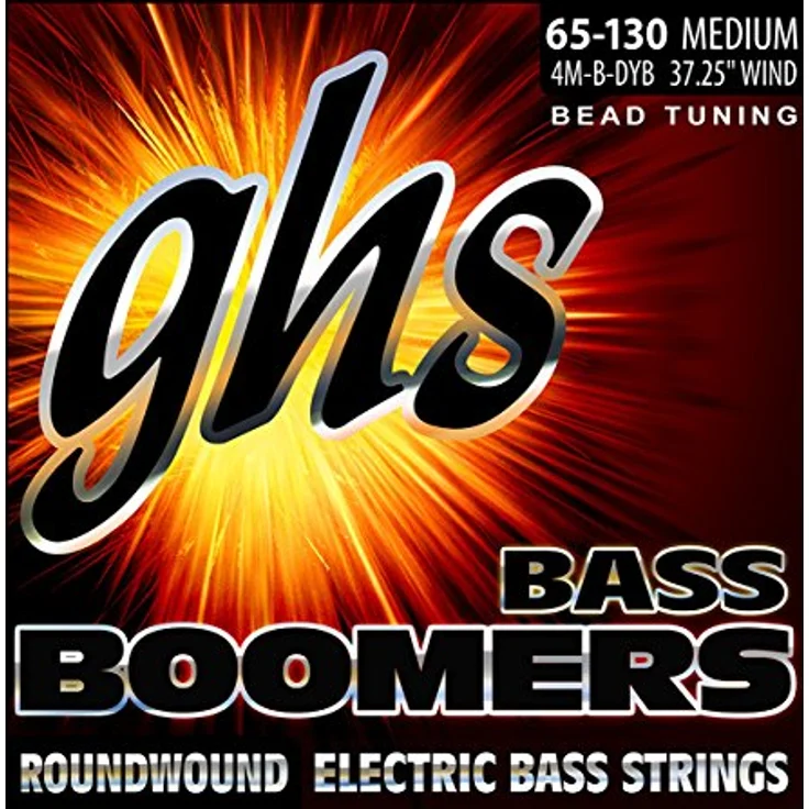 GHS Bass Boomers - Bass String Set, 4-String, Medium, .065-.130, BEAD Tuning, original GHS Qualität – Bild 1