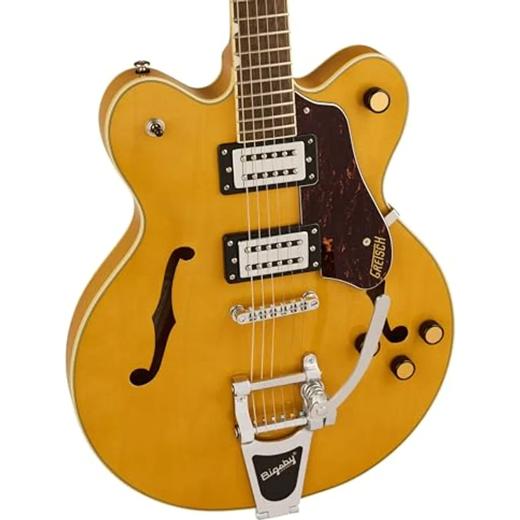 Gretsch G2622T STRML CB DC VLAMB, Semi-Hollow Body E-Gitarre in Village Amber mit 2x Broad'Tron BT-3S Tonabnehmer und Bigsby B70 Tremolo – Bild 3