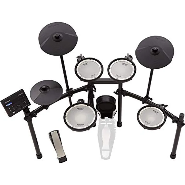 ROLAND TD-07KV, Elektronisches Schlagzeug mit Bluetooth-Technologie, doppellagigen Mesh-Fellen, über 140 Drum-Sounds und umfangreichen Editing-Optionen