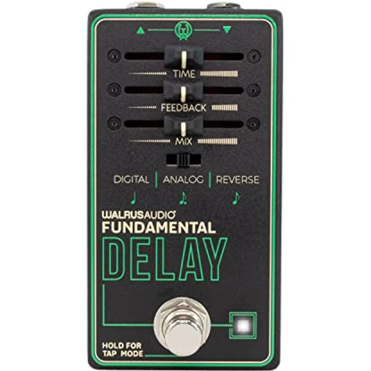 Walrus Audio Fundamental Delay, Delay Effektpedal mit 3 wählbaren Modi und Tap-Tempo, übersichtliches Design – Bild 1