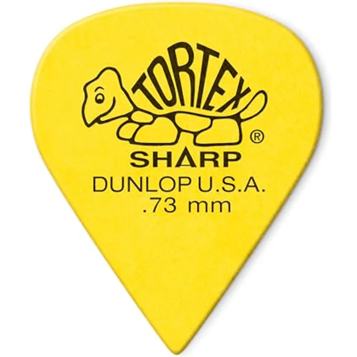 Jim Dunlop Plektrum Tortex Sharp 0,73mm, 72 Stück, langlebig und präzise – Bild 1