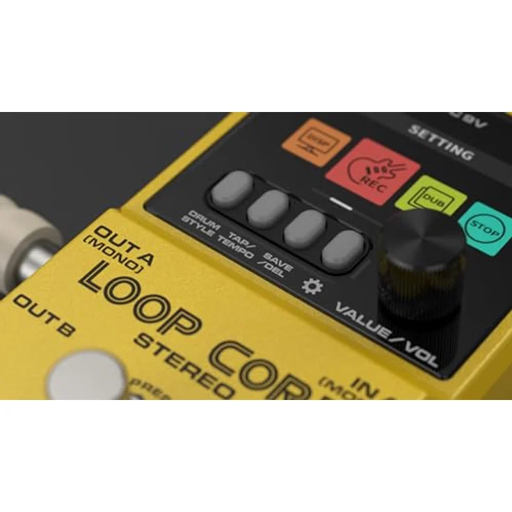 Nux Loop Core Stereo, Gitarren Looper-Pedal mit 6 Stunden Loop-Speicher, 99 Speicherplätzen, hochauflösendem Farb-LCD und MIDI-Steuerung – Bild 6