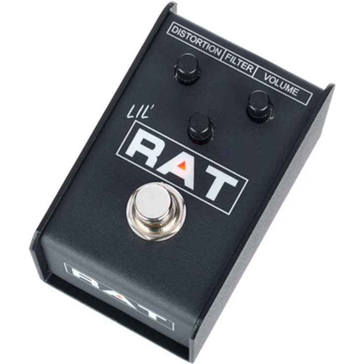 Proco Lil' Rat Distortion, kompaktes Overdrive-Pedal für E-Gitarre mit Distortion, Filter und Volume Reglern