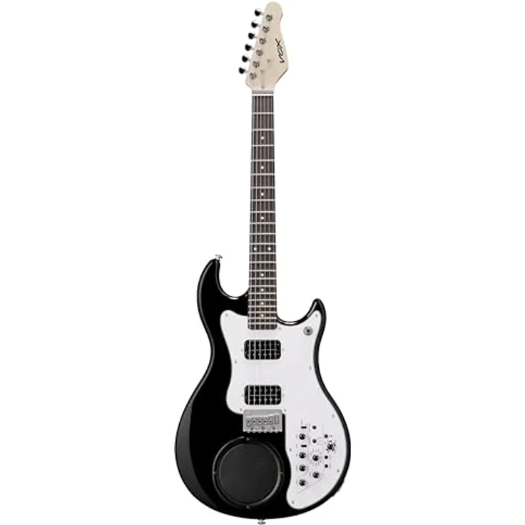 Vox APC-2 Black, E-Gitarre mit integriertem Verstärker, 2 Humbucker, 22 Bünde, schwarz