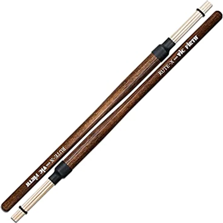 Vic Firth Rute-X Medium, Hickory Drumsticks für reduziertes Lautstärke mit solidem Rimshot, 41,3 cm Länge, 14,7 mm Durchmesser – Bild 1