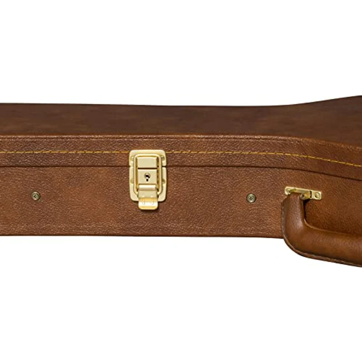 Gibson Les Paul Case Original, Gitarrenkoffer mit 5 robusten Verschlüssen und rotem Plüsch, Farbe: Braun – Bild 5