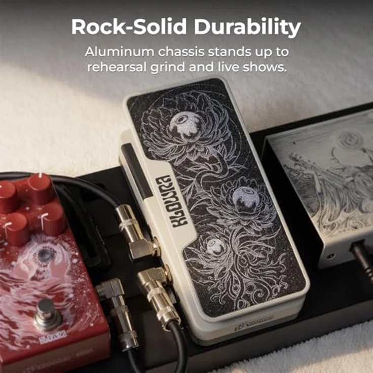 Klowra Mantra Dual Expression Pedal, Gitarren-Effektgerät mit zwei unabhängigen Expressions-Ausgängen und integriertem Fußschalter – Bild 4