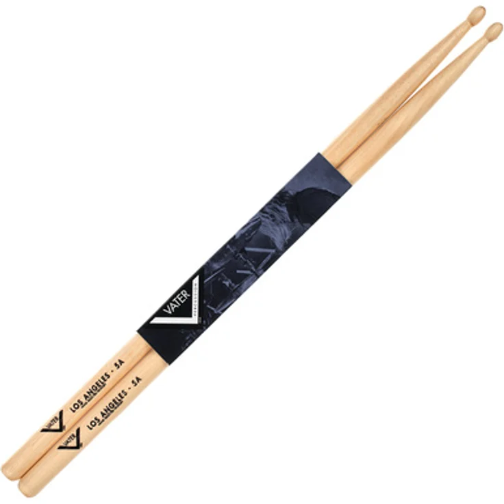 Vater 5A Los Angeles Drumsticks, aus American Hickory, Holz Kopf, Länge 40,65 cm, Durchmesser 14,5 mm