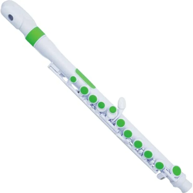 Nuvo jFlute 2.0, Querflöte mit Donut Kopfstück, 100% wasserfest, weiß-grün – Bild 2