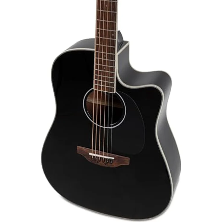 Applause AED96-5HG, Westerngitarre Dreadnought mit massiver Fichtendecke, Cutaway, Schwarz Hochglanz, inkl. AP3PT Tonabnehmer und eingebautem Stimmgerät – Bild 5