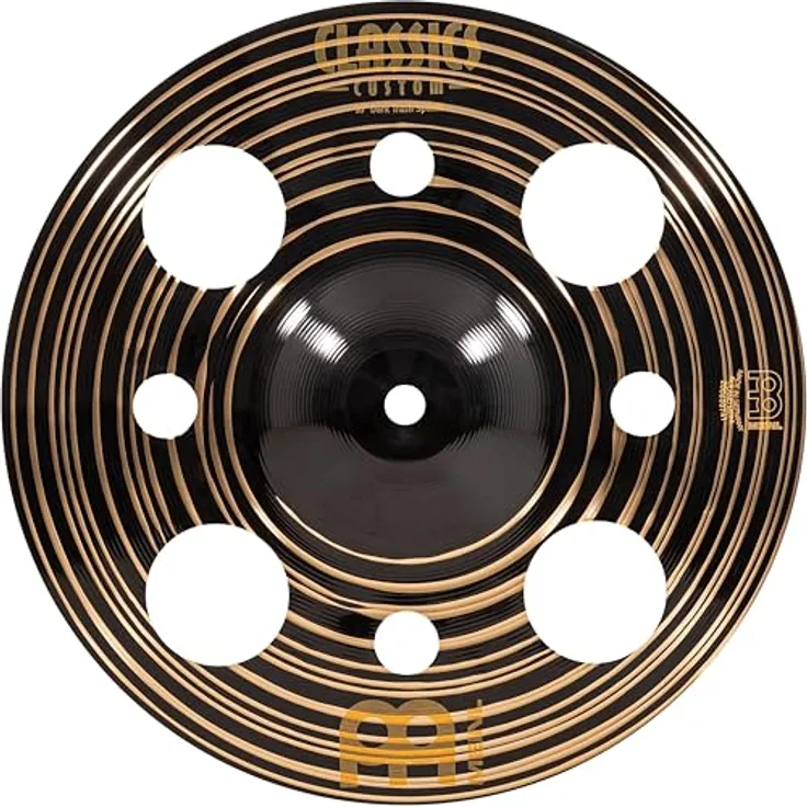 Meinl 10" Classics Custom Dark Trash Splash, explosives Schlagzeugbecken aus B12 Bronze, Natural Finish