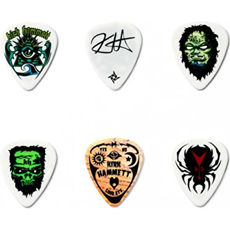 Dunlop Hammett Monster Loose 0,88 Tin, Plektrum-Set mit 6 Teilen, Gauge 0,88 mm, Grafik von Dirty Donny, in Metalldose – Bild 2