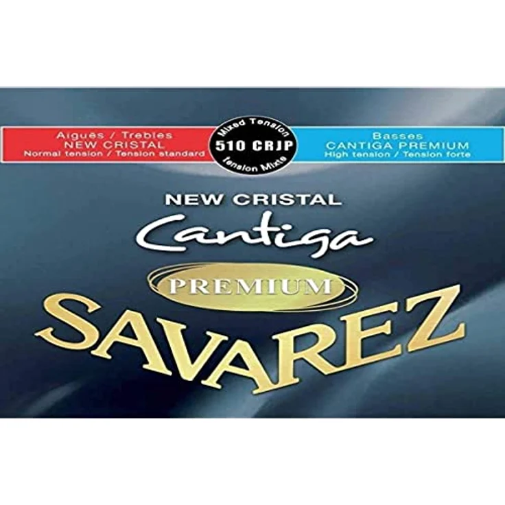 Savarez 510CRJP Cristal Cantiga Premium, Gitarrensaiten für Klassikgitarre mit Klar-Nylon Diskant und versilbertem Bass, Mixed Tension – Bild 2