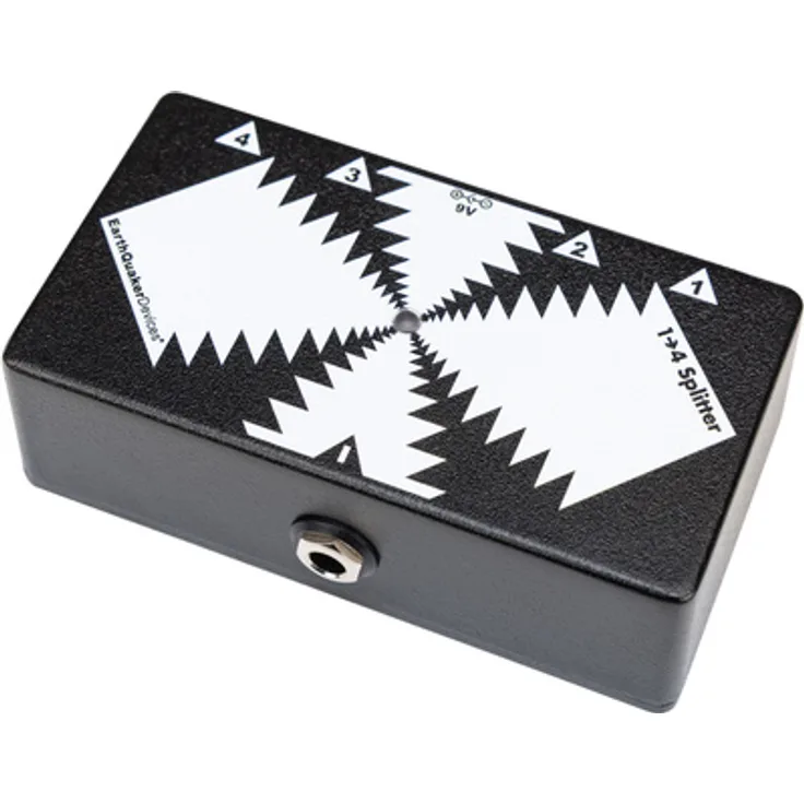 EarthQuaker Devices One to Four Splitter, Signal Buffer/Splitter zur Vermeidung von Tonverlusten mit 4 Ausgängen, handgefertigt in USA