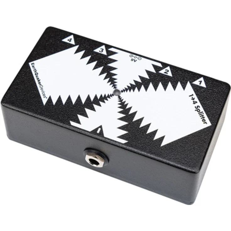 EarthQuaker Devices One to Four Splitter, Signal Buffer/Splitter zur Vermeidung von Tonverlusten mit 4 Ausgängen, handgefertigt in USA