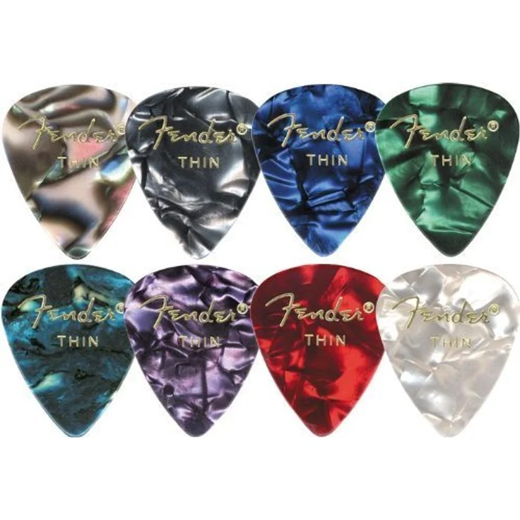 Fender Purple Moto Pick Medium, Set mit 12 Plektren in klassischer 351 Form, lila – Bild 2
