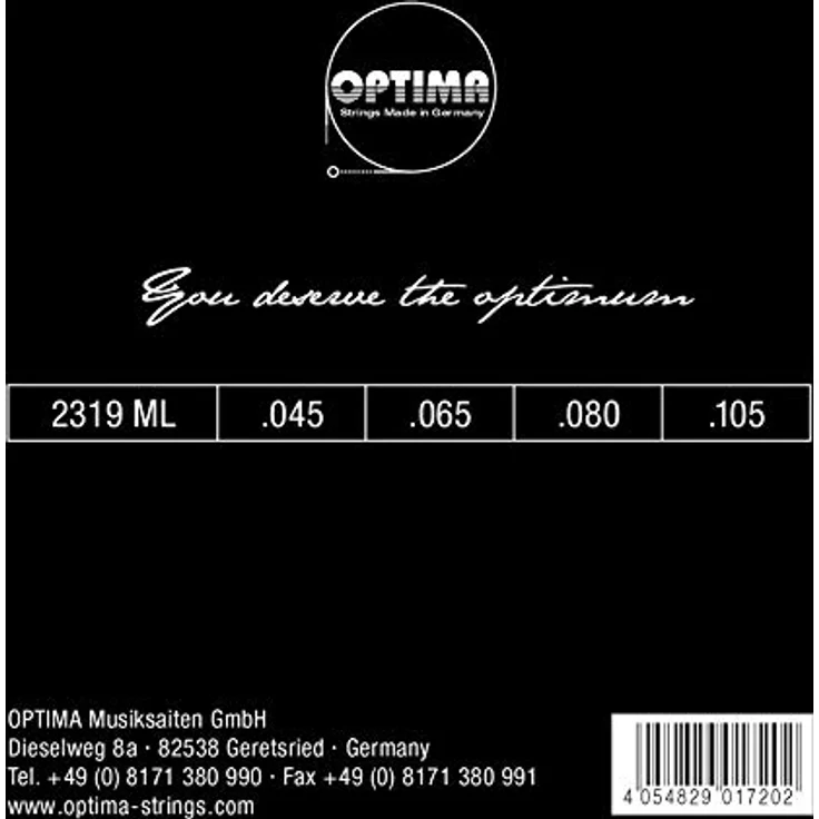 Optima Gold Bass 045/105 2319, Gitarrensaiten mit flexibler Gestaltung und hoher Robustheit – Bild 2