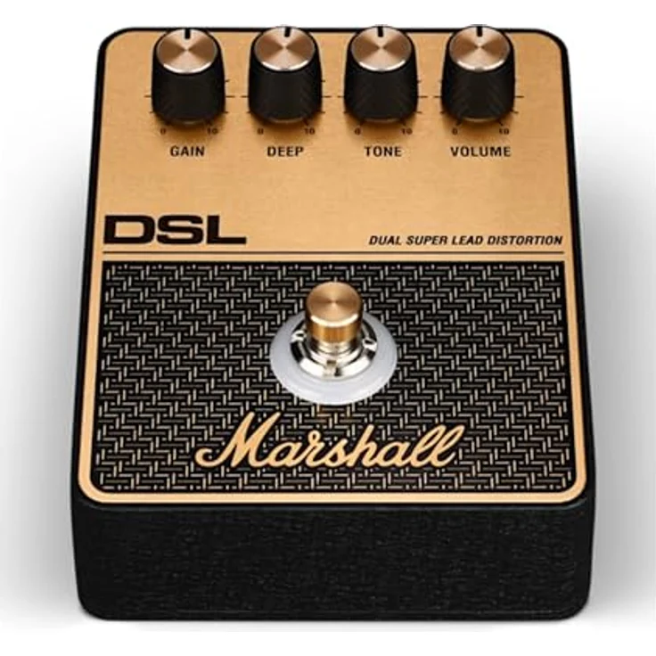 Marshall DSL Distortion, Overdrive-Pedal für E-Gitarre mit Gain, Deep, Tone, Volume Reglern, kompakte Bauweise, Analog-Effekt – Bild 1