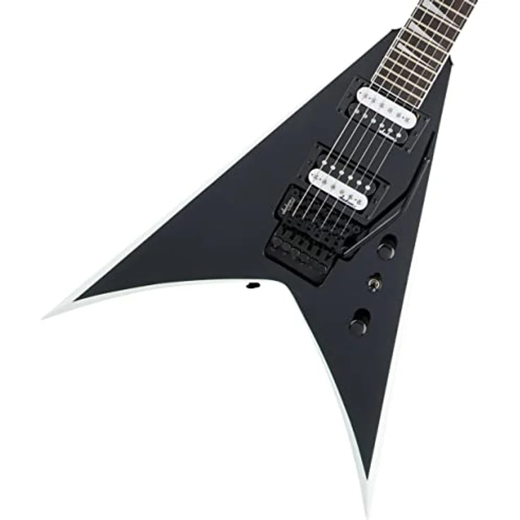 Jackson JS32 King V, E-Gitarre in Schwarz mit weißen Bevels und hochwertiger Verarbeitung – Bild 1