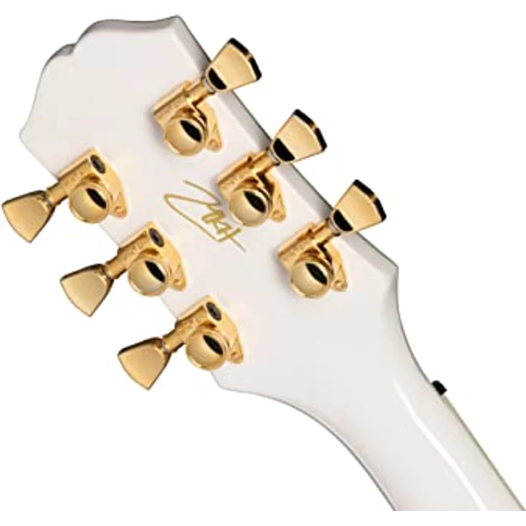 Epiphone Matt Heafy LP Custom Origins, E-Gitarre in Bone White mit Mahagoni-Korpus, Ahorn-Decke und Fishman MKH Fluence Humbuckern. – Bild 9