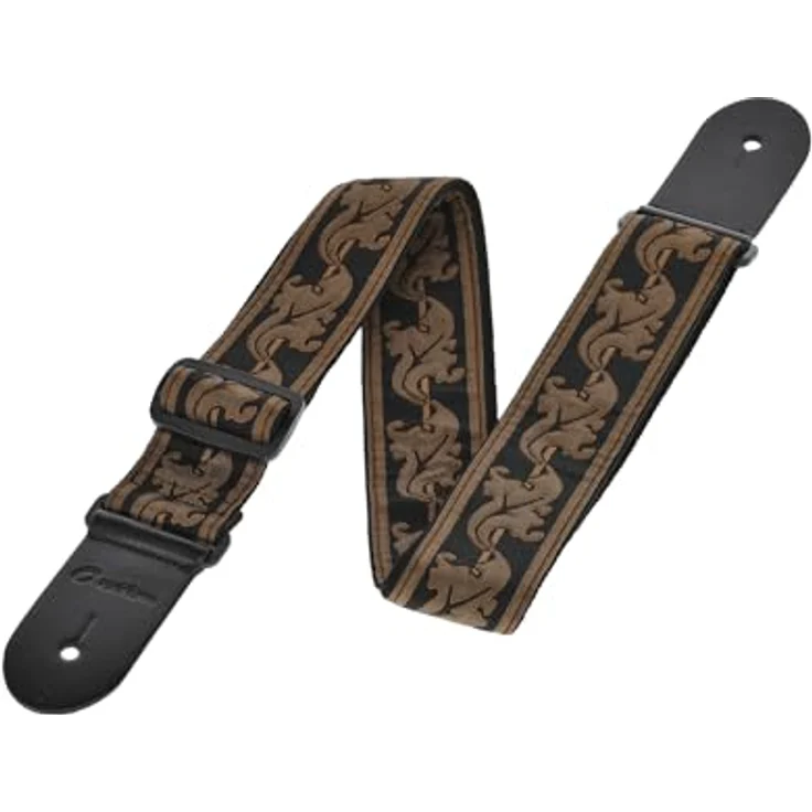 Ovation Leaf Retro Copper, Gitarrengurt aus Nylon mit Leaf-Motiv, 50 mm breit, verstellbar von 84 cm bis 144 cm, Kupfer – Bild 2