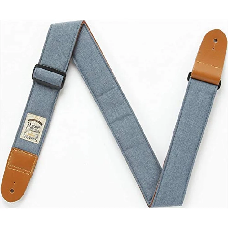 Ibanez DCS50D-LBL Designer Strap, Gitarrengurt in Light Blue, verstellbar bis 1700 mm, 50 mm breit, mit Lederenden – Bild 1