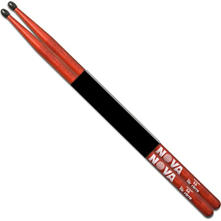 Vic Firth 5ANR Nova Hickory Drumsticks, rot, mit Nylonkopf, 406mm Länge, 14,3mm Durchmesser – Bild 2