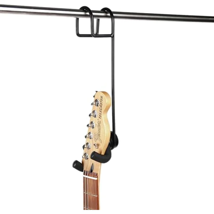 Gator Frameworks Deluxe Guitar Closet Hanger, Gitarrenständer mit schwenkbarem Soft-Touch-Bügel, schwarz, für Akustik-, E- & Bassgitarren – Bild 2