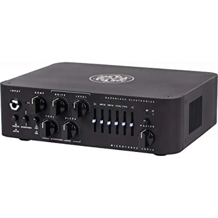 Darkglass Microtubes 500 V2, E-Bass Verstärker Topteil mit 500 Watt Leistung, integriertem Microtubes Verzerrer und 6-Band Grafik-Equalizer