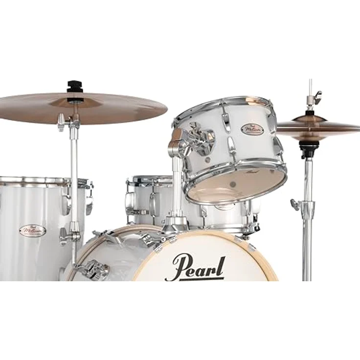 Pearl Midtown Set MT564/C-D33, Schlagzeug in Pure White mit 6-lagigem Pappelkessel und chrom Kesselhardware – Bild 4