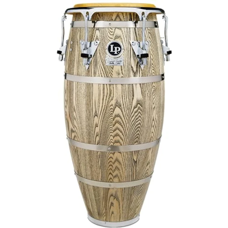 LP 861Z Palladium 11 3/4" Conga, 32" hoch, North American Ash, Natural Satin Finish, Chrom Hardware, hochwertige Naturfelle – Bild 5