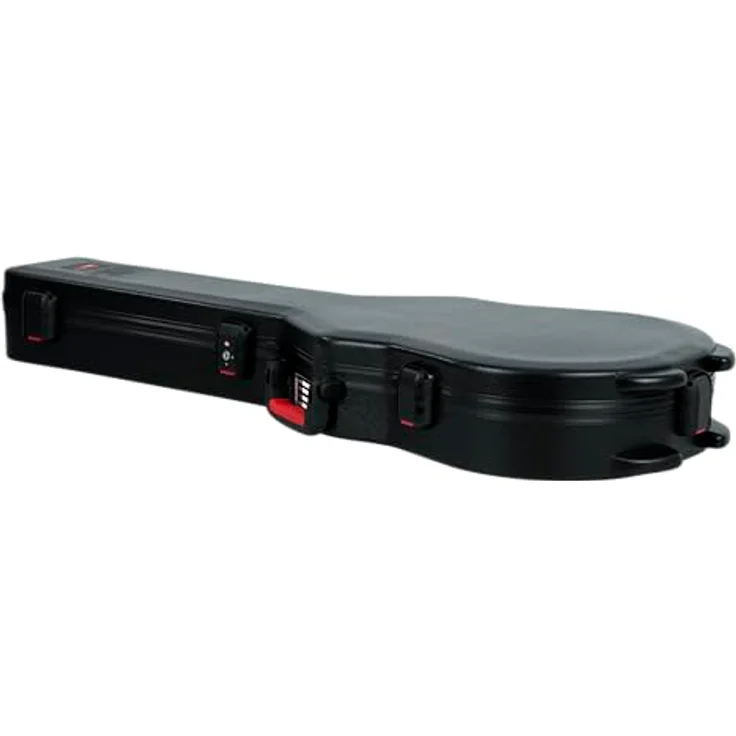 Gator TSA SC Guitar Case, Gitarrenkoffer für Single Cut E-Gitarre mit TSA-zugelassenem Zentralverschluss, schwarz – Bild 12