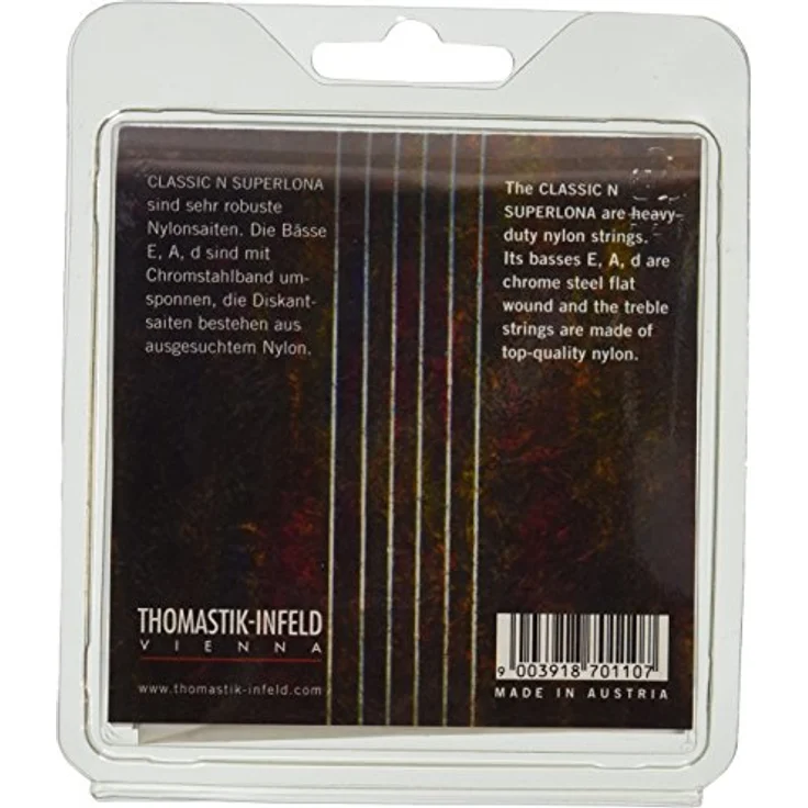 Thomastik-Infeld Saiten für Klassik-Gitarre Classic N Series Superlona Light CF127, Flatwound, blankes Nylon und Chromstahl, Saitenspannung 37,3kp – Bild 4
