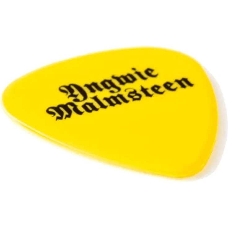 Dunlop Yngwie Malmsteen YEL Pick, Delrin Plektrum 1.5 mm, Standardform, 6er Pack, gelb – Bild 5