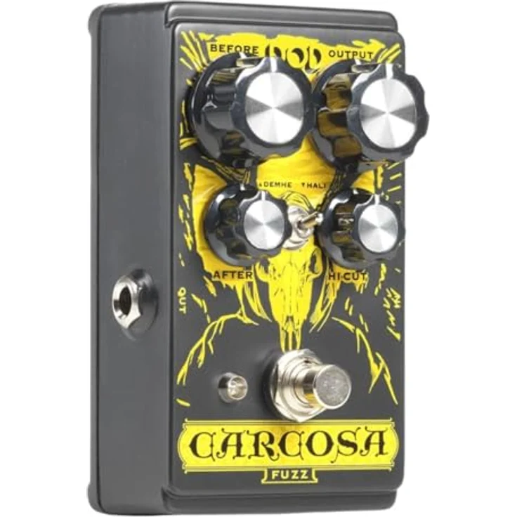 Digitech DOD Carcosa Fuzz, Fuzz Effekt Pedal mit 2 Voicing-Modi, True Bypass, vielseitige Fuzz Sounds, Metallgehäuse – Bild 4