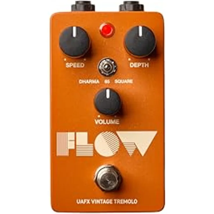 Universal Audio UAFX Flow Vintage Tremolo, Gitarreneffektpedal mit drei Tremolo-Modi, Tap Tempo und Volume Boost