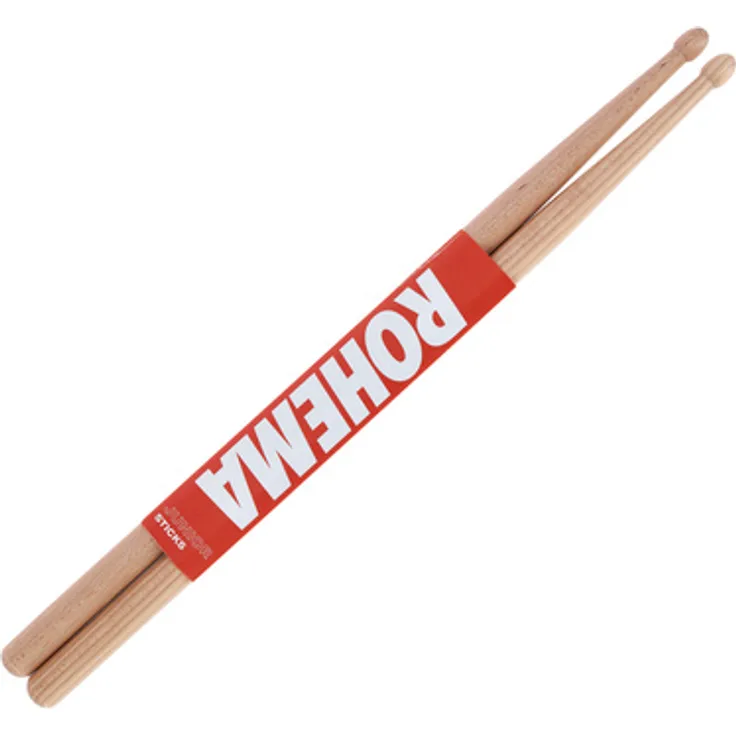 Rohema Junior Hickory Drumsticks, Classic-Serie, lackiert, 330mm Länge, 13mm Durchmesser, Made in Germany