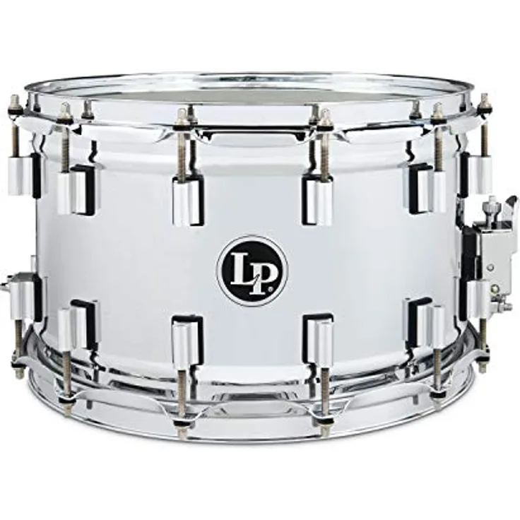 LP 14"x 8,5" Banda Snare Drum, geriffelter Stahlkessel mit 42-spiraligem Snare Teppich, Drop-Style Snare Abhebung