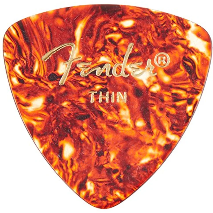 Fender Triangle Picks Shell Set Thin, Set mit 12 dünnen Plektren aus Muschel – Bild 3