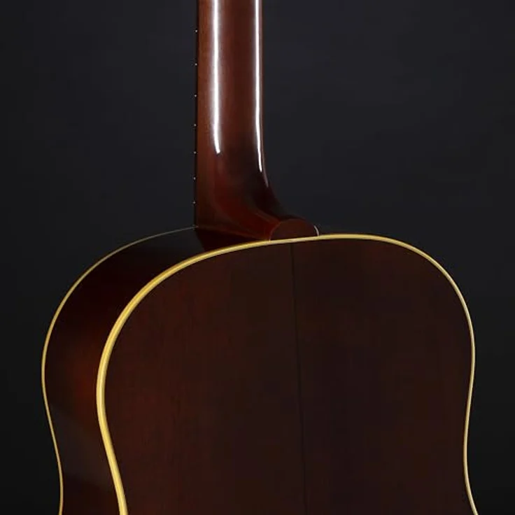Gibson 1942 Banner J-45 VS, Westerngitarre mit Mahagoni-Korpus, thermisch behandelter Fichtendecke, Vintage Sunburst, inkl. Koffer – Bild 8