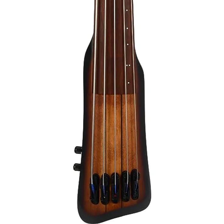 Ibanez Bass Workshop UB805-MOB, 5-saitiger Fretless E-Kontrabass in Mahogany Oil Burst mit TAMA Roadpro Stand und Piezo Klangkontrolle