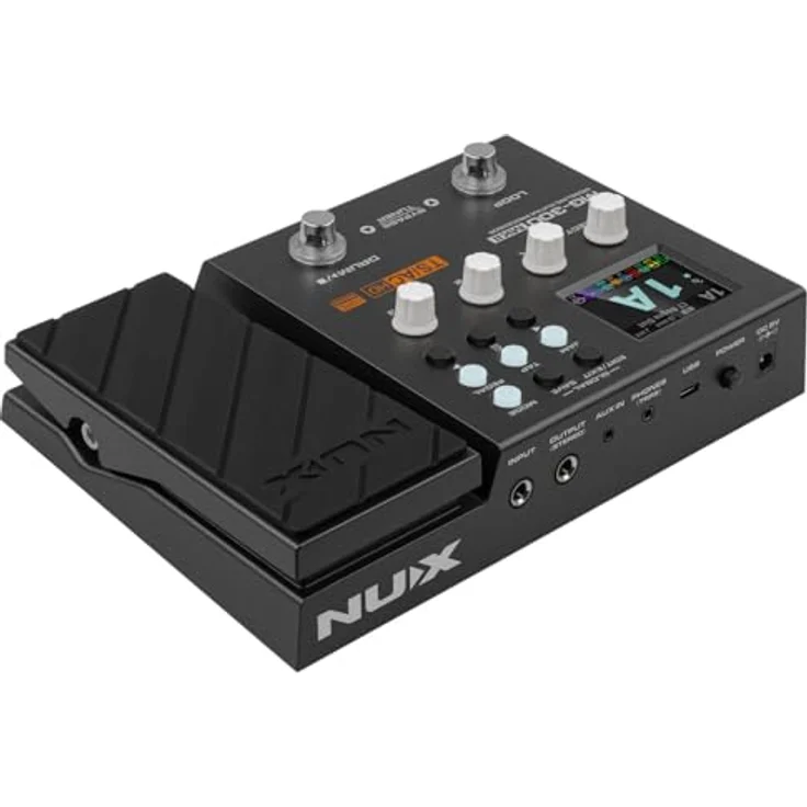 NUX MG-300 mkII Gitarren-Multieffektpedal mit Amp-Modellierung, USB-Audio-Interface, Expression-Pedal, IR-Schranksimulation, integrierter Drummachine und 60s Looper – Bild 4